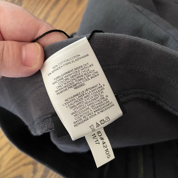 Express Women XXS Gray Ponte Grunge Biker High Waist Zip Front Moto Leggings NWT - Picture 10 of 12